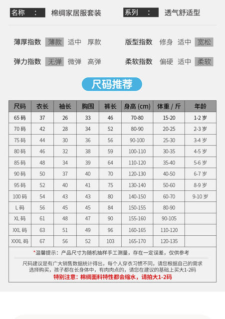 Spring and summer children's cotton silk pajamas cartoon suit long sleeve cotton silk home clothes boys and girls baby thin wholesale detail 2