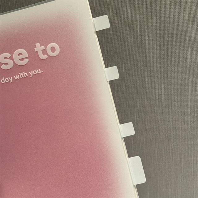 Ins Index Sticker White Transparent Idol Photo Card Simple Bookmark Mark Sticker Can Write Note Sticker Learning detail 11