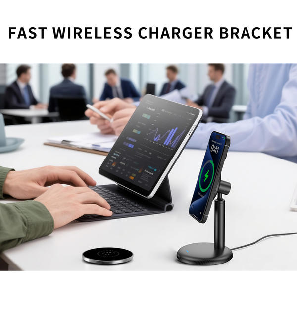 New Wireless Charger, E-Commerce Hot-Selling Product, Desktop Mobile Phone Stand, Magnetic Wireless Fast Charging, Kc Manufacturer V26 detail 11