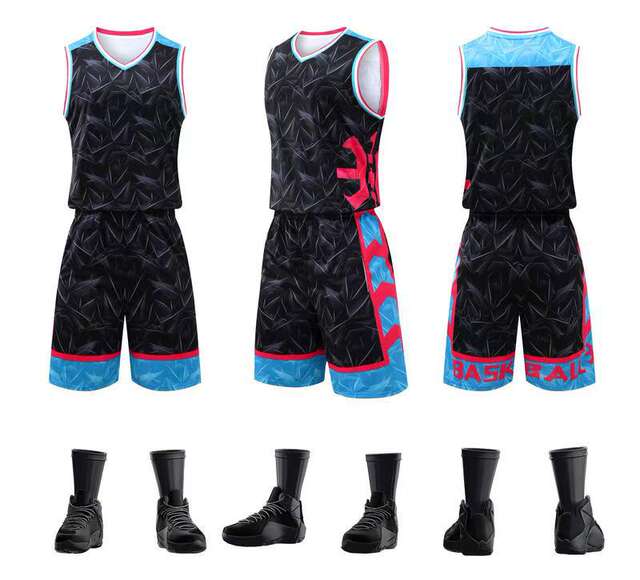 Basketball Uniform Set for Summer Boys and Teenagers, Popular Basketball Training Camp Sports Competition Team Uniform Basketball Jersey