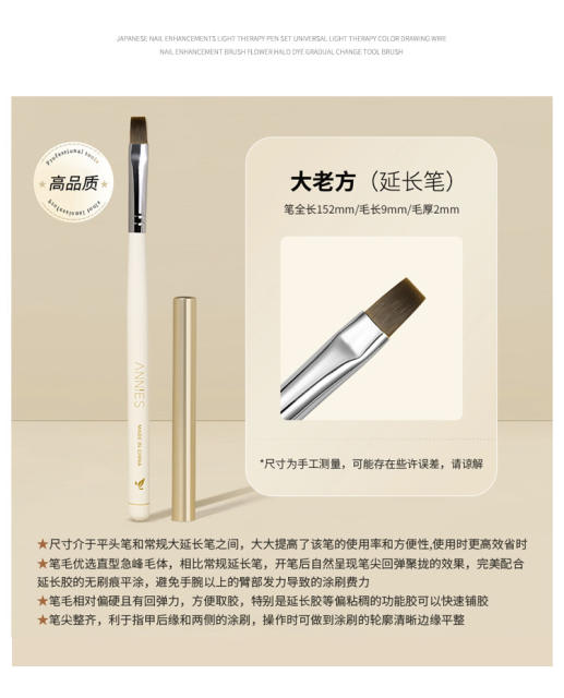 Ennishi Japanese Artist Nail Art Brush suit Pull Line Color Painting Light Therapy Sniffy Gradient Brush for Nail Art Shop detail 12