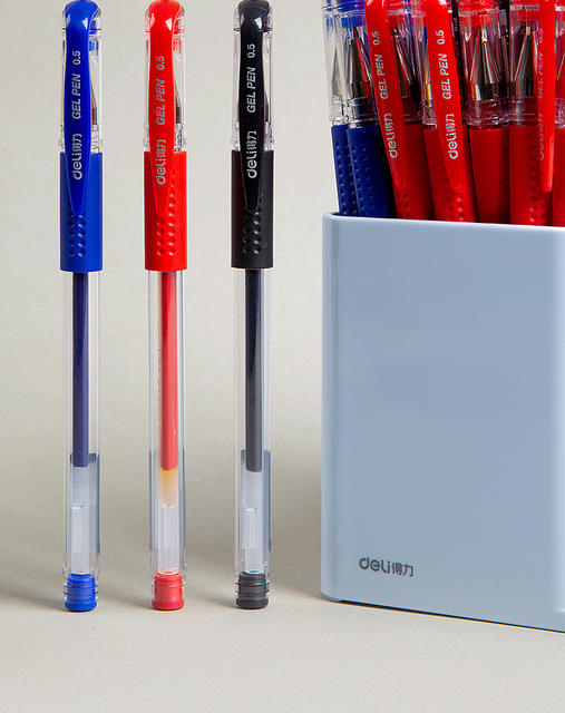 Deli 6600Es Gel Pen Boxed Water Pen Black Water-Based Signature Pen Carbon Pen Smooth Water Pen Office Wholesale detail 3