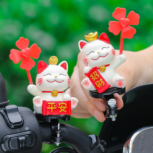 Car Ornaments Cute Cartoon Doll Windmill Electric Car Bicycle High-End Car Summer Decoration Car Decoration detail 1