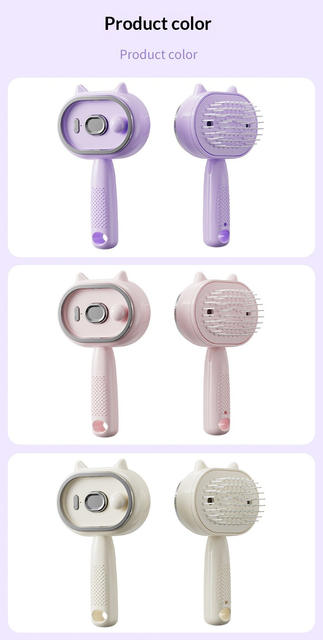 Electric Spray Airbag Massage Comb for Massaging Scalp and Hair Roots, Moisturizing and Smoothing Hair, Pet Comb detail 2