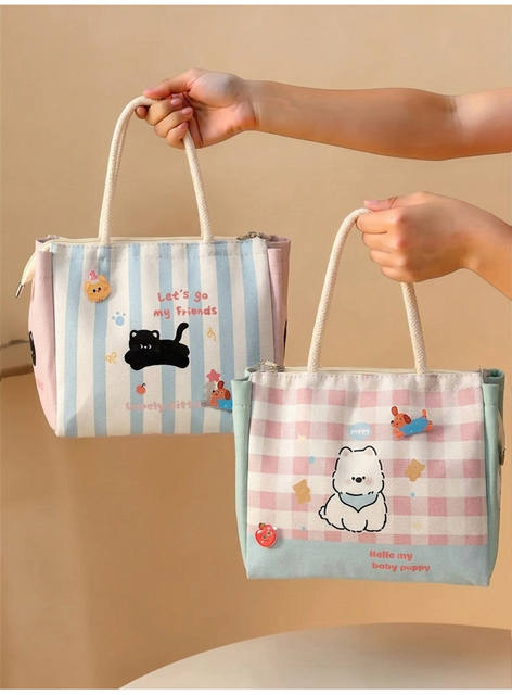 Lunch Box Tote Bag, Insulated and Portable, Lunch Bag for Elementary School Students, Lunch Bag for Office Workers, Thickened Aluminum Foil, High-Looking Lunch Bag detail 8