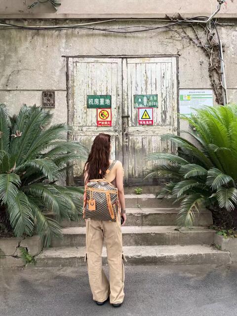 Cuisee/Cui's New Style Vintage Backpack for Short Trips, Casual Large-Capacity Unisex Bag detail 8
