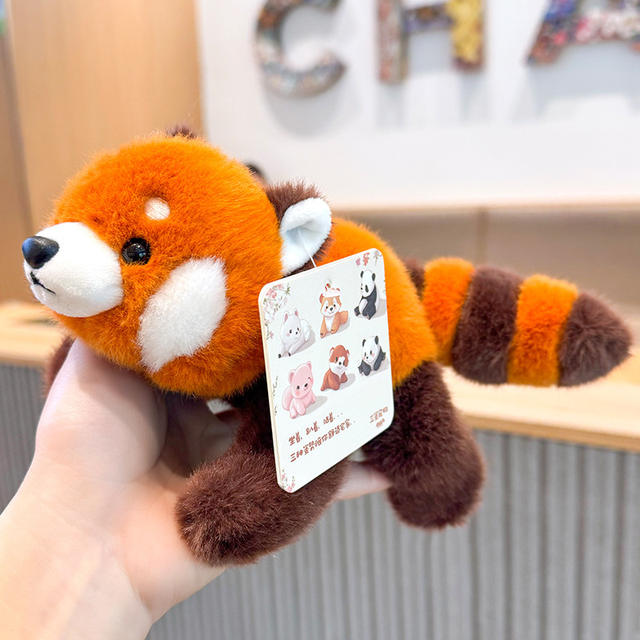 New Model of Adorable and Fragrant Three-Position Animal Plush Toy: Sloth Lying down Small Doll, Palm-Sized Raccoon Plush Toy detail 9