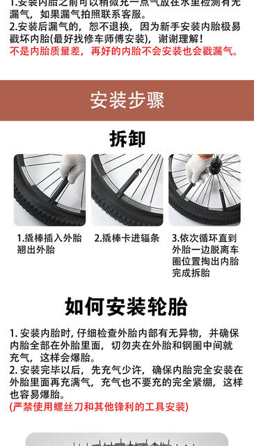Bicycle inner tube 12/14/16/18/20/22/24/26 inch X1.75/2.125/2.35/2.4 beautiful mouth detail 5