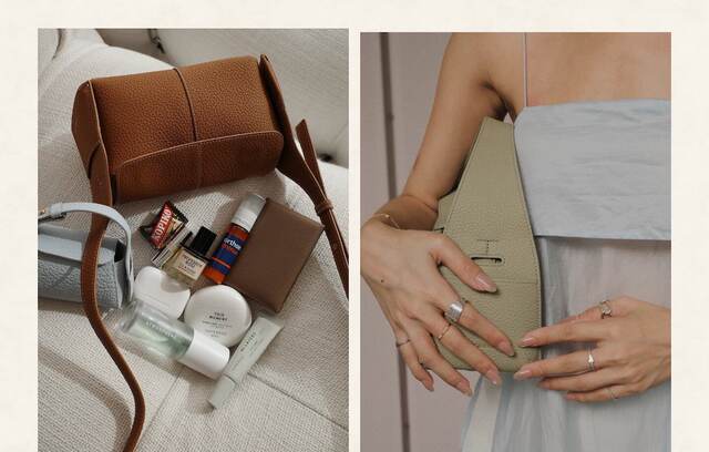 Songshan Xia Series Mini Eaves Bag Made of Top-Layer Cowhide for Commuting, Hobo Bag, Crossbody Bag for Women detail 8