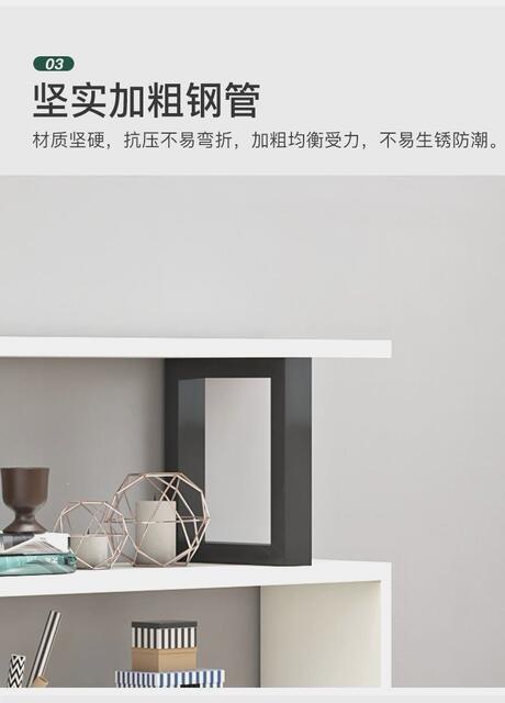 Bookshelf Storage Rack Floor-Standing Iron Art Living Room Partition Storage Cabinet Bookcase Modern Simple Children's Multi-Layer Storage Cabinet detail 7