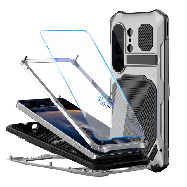Suitable for Samsung S26Ultra Metal Magnetic Phone Case, Anti-Fall, All-Inclusive Stand Protective Cover, S26U Phone Case detail 3