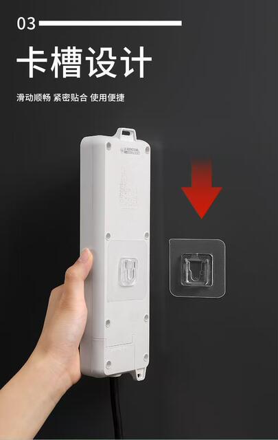 Double-Row Snap Hook Strong Adhesive Traceless Hook Clip Transparent No-Drill Sticky Hook Multifunctional Storage Rack Fixer detail 4