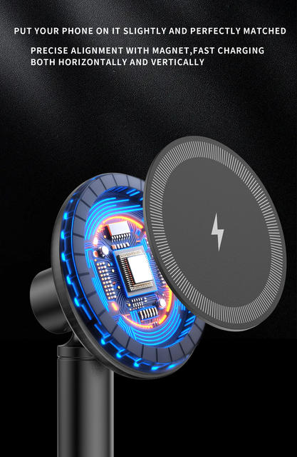 New Wireless Charger, E-Commerce Hot-Selling Product, Desktop Mobile Phone Stand, Magnetic Wireless Fast Charging, Kc Manufacturer V26 detail 9