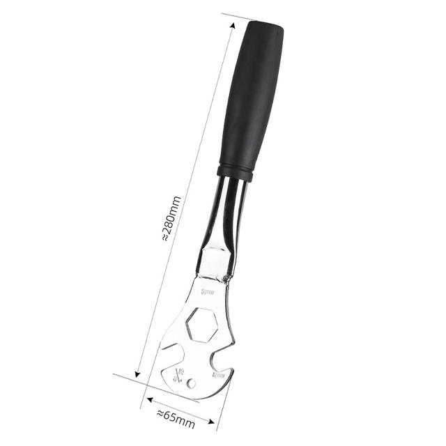 Bicycle wrench removal pedal wrench removal front and rear axle tools repair tools // 15/24mm large wrench