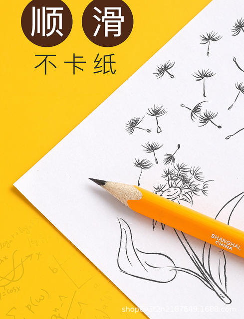 Chinese Pencil 6700 Large Triangle Thickened Beginner Writing Kidsren's Correction Grip Hb Thick Rod Student Practice Calligraphy 2B detail 12