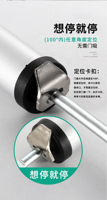 Simple Door Closer, Silent Pneumatic Hydraulic Buffer, Automatic Home Door Closer for Wooden Doors, Automatic Door Closer for Interior Doors, Cross-Border detail 6