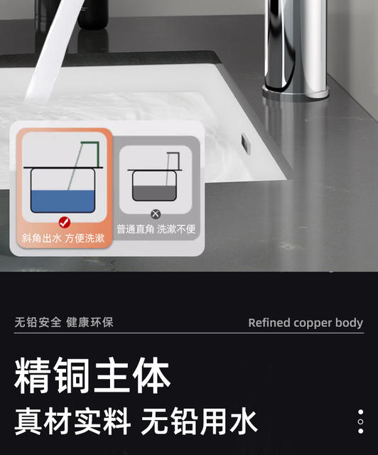 All-Copper Washbasin Faucet Hot and Cold Water Household Washbasin Bathroom Single Cold Basin Countertop Basin Washstand detail 7