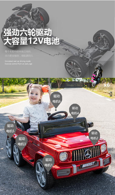 Mercedes-Benz Big g Kidsren's Electric Car Four-Wheel Baby Toy Car Can Sit on Adults, Men and Women, Kidsren's Remote Control Car Charging g detail 10