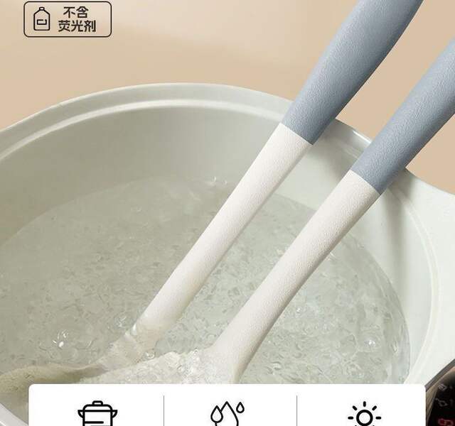 Food Grade Silicone Shovel Non-Stick Special Sticker High Temperature Resistant Silicone Shovel Protecting Pot Household Cooking Shovel Soup Spoon detail 7