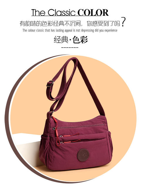 (with Laminated) New Multi-Compartment Casual Lightweight Shoulder Crossbody Bag, Fashionable Work Clothing, Simple for Middle-Aged and Elderly Mothers detail 5