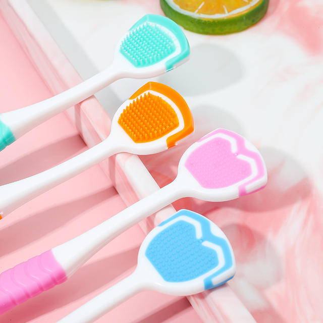 Factory direct supply tongue scraper toothbrush tongue cleaner removable tongue plate single tongue scraper in stock wholesale detail 10
