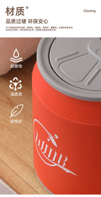 Creative Viral Press-Type Trash Can for Soda Cans with Lid, Suitable for Home, Living Room, Car Storage, and Bathroom Waste Bin detail 7