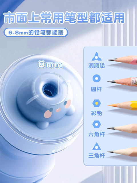 Kaba Bear Fully Automatic Pencil Sharpener for Primary School Students, Adjustable Automatic Pencil Sharpener, Kindergarten Gift Box Set detail 3