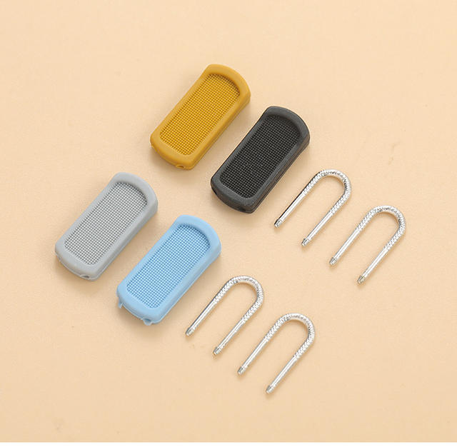 New zipper blade tool-free detachable zipper head schoolbag coat clothes shoe box simple wind rubber rubber rubber pull detail 2