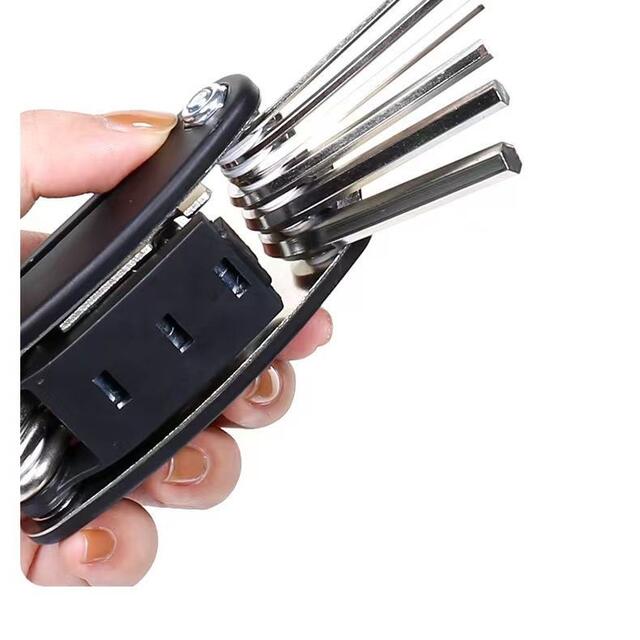 Bicycle 16-in-1 Multifunctional Repair Tool, Internal and External Hexagonal Screwdriver, Wrench Set, Essential for Cycling detail 7