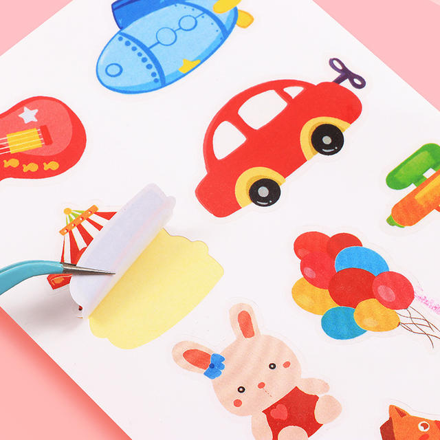Kindergarten Growth Manual Decorative Stickers Children's File Footprint Baby Growth Memorial Album Making Materials detail 5
