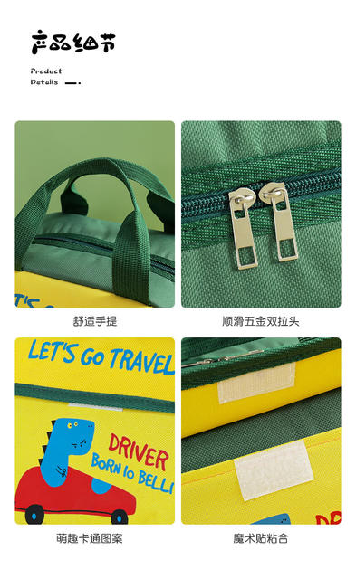 Cartoon Heat Preservation Bag New Children's Lunch Bag Student Portable Thickened Heat Preservation Lunch Box Bag Primary School Student Lunch Box Bag detail 12