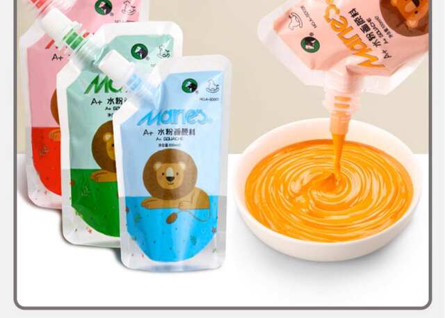 Mali Watercolor Paint for Art Students, White Refill Can, 100ml, Washable for Students, Suitable for Kindergarten Finger Painting detail 9