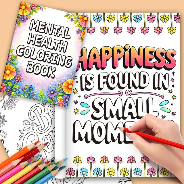 44-Page Coloring Book with Positive Affirmations detail 6