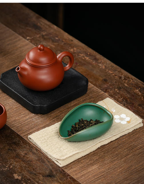 Ceramic Tea Scoop, Tea Spoon, Tea Shovel, Tea Accessories, Kung Fu Tea Set Accessories detail 3