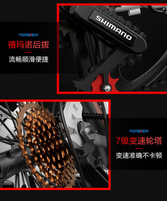 Permanent Bicycle Children's Middle and Big Children 6-8-15 Years Old Girls Variable Speed Mountain Bike Primary School Bicycle Disc Brake detail 11