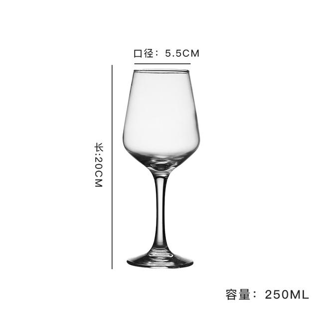 Wholesale Glass Red Wine Glass Goblet Wine Glass Household Hotel Banquet Red Wine Set detail 10