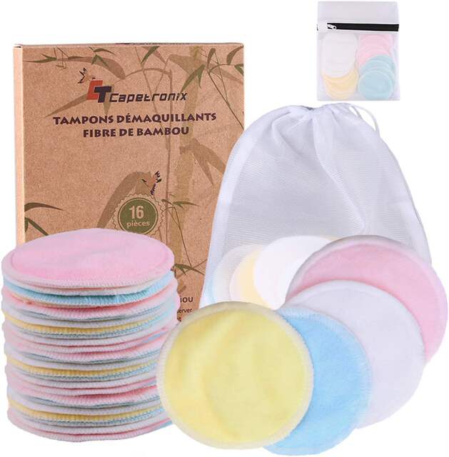 Ready-Made Cross-Border Reusable Crystal Velvet Makeup Remover Pads, Round 8cm Washable Crystal Velvet Makeup Remover Pads detail 6