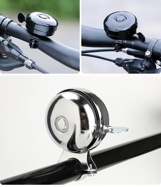 Bicycle Horn Solid Color Black Iron Bell Strong and Durable Mountain Bike Folding Bike Accessories Equipment with Loud Sound detail 12