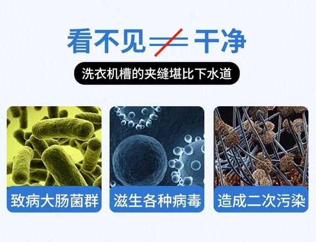 Household Drum Washing Machine Brush to Clean the Inner Cylinder and the Inner Wall of the Pulsator Without Dead Corners and Gaps, Drain Sink Long-Bristled Brush detail 3