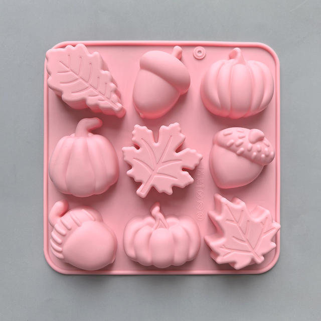 9 different flower-shaped food grade silicone mold chocolate candy jelly jelly mold DIY handmade soap mold detail 9