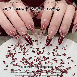 Mini Square Zirconia Flat-Back Rhinestones Square Nail Art Decorations Square Nail Diamonds Square Nail Art Diamond Decorations detail 7