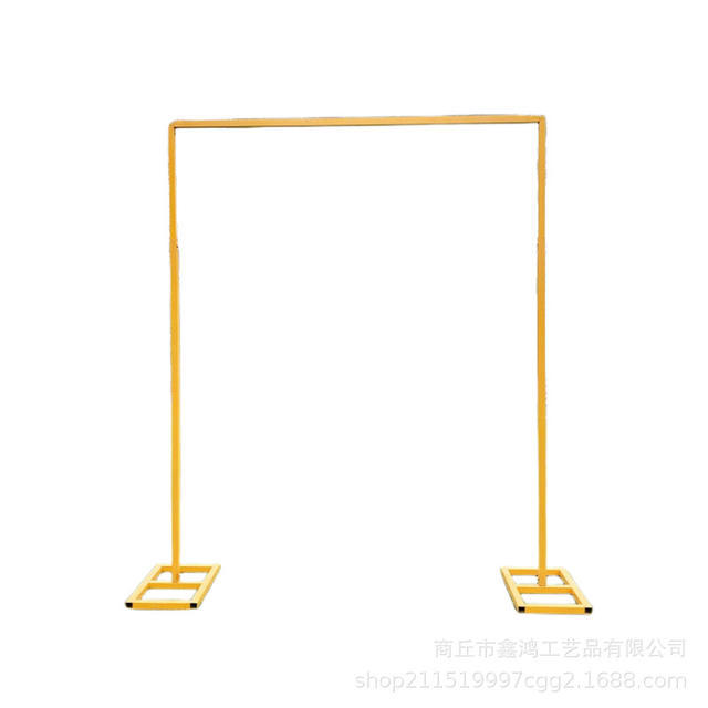 New Wedding Arch Flower Stand Background Stand Square Telescopic Pole Stage Iron Arch Outdoor Wedding Layout Geometry