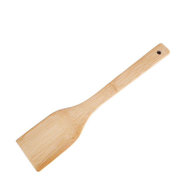 Alishan Kitchenware Set Bamboo Shovel Spoon Wholesale Non-stick Pan Stir-frying Shovel Bamboo Shovel Cookware Laser Engraved LOGO detail 8