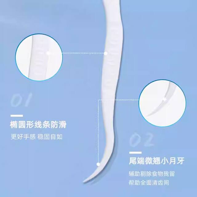 Xiaozhu Disposable Dental Floss Stick Household Floss Pick Hygienic Ultra-Fine Family Box Portable Smooth Care Toothpick detail 3