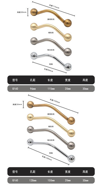 French-Style Zinc Alloy Light Luxury Wardrobe Door Handle Drawer Cabinet Wardrobe Furniture Drawer Modern Minimalist Cabinet Door Handle detail 10