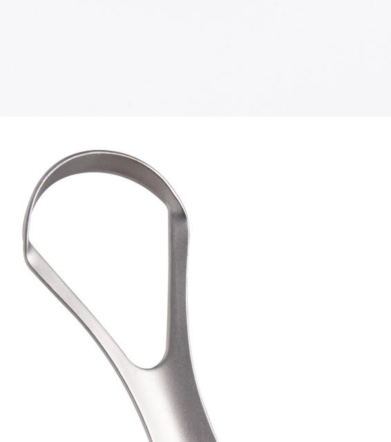 Titanium Alloy Tongue Scraper for Home Use, Oral Tongue Cleaning Tool, Tongue Dirt Remover, Tongue Scraper Tool for Deep Cleaning detail 8