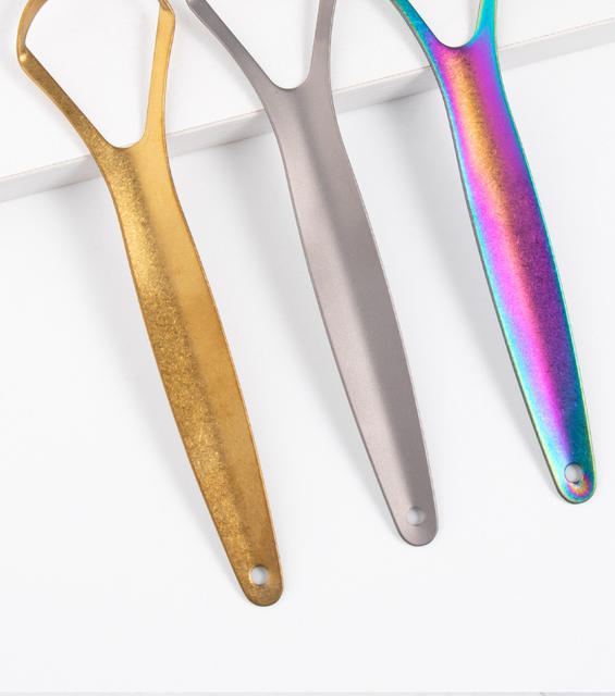 Titanium Alloy Tongue Scraper for Home Use, Oral Tongue Cleaning Tool, Tongue Dirt Remover, Tongue Scraper Tool for Deep Cleaning detail 12