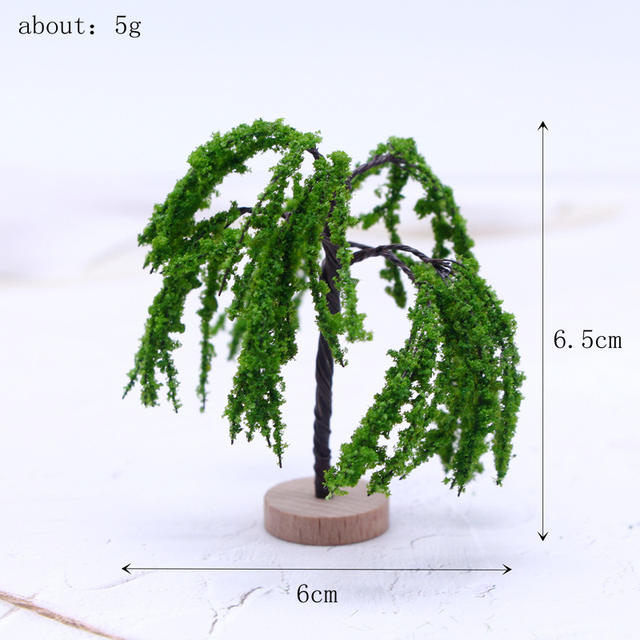 Miniature Garden Artificial Landscape Trees, Plastic Building Model Trees, Ob11 Micro-Landscape Scene Making Materials detail 8