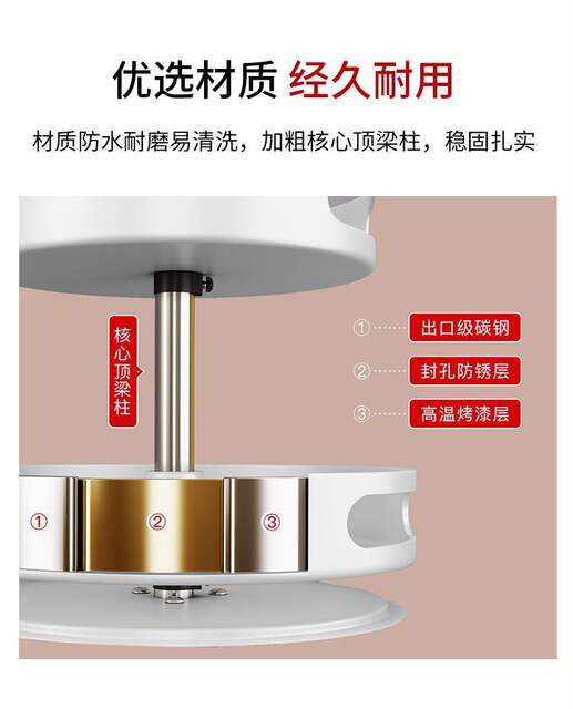 Household Kitchen Rotating Spice Rack Storage Rack Round Seasoning Organizer Modern Minimalist Kitchen Organizer Rack detail 7