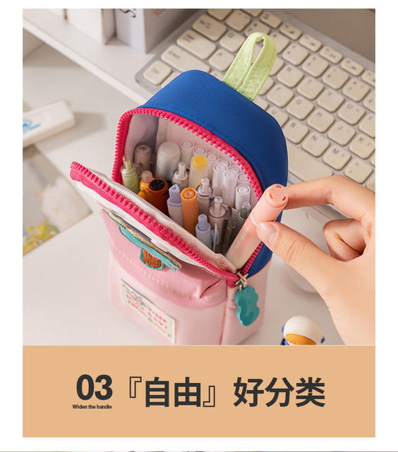 New Style Small School Bag, Star Pencil Case, Large Capacity Stationery Bag for Primary School Students, Pencil Stationery Box, High-Looking Pencil Case for Girls detail 7